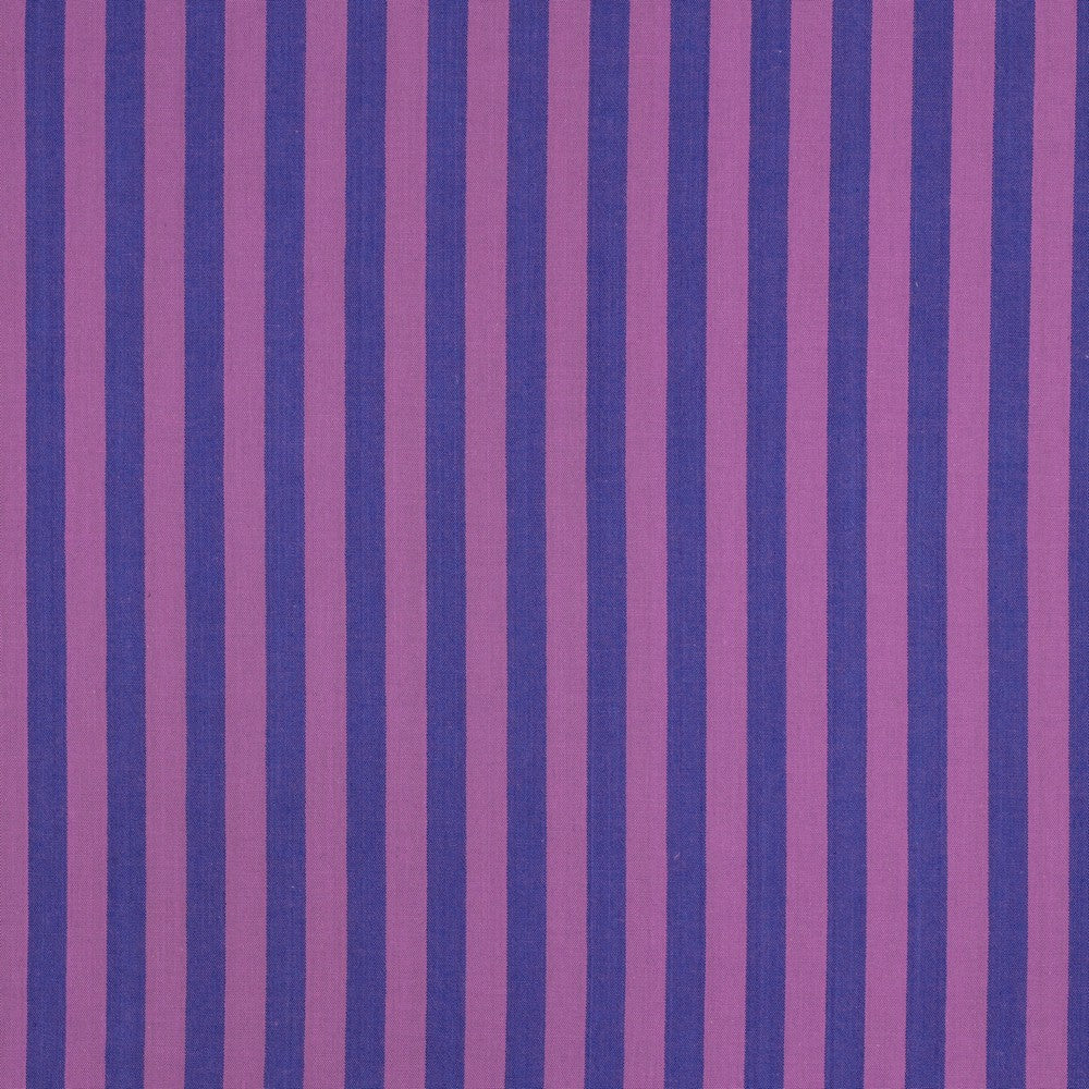 Purple and blue striped cotton