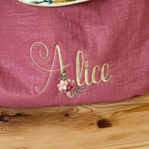 Floral initial and first name