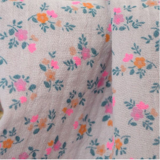 Santina gauze with fluorescent accents