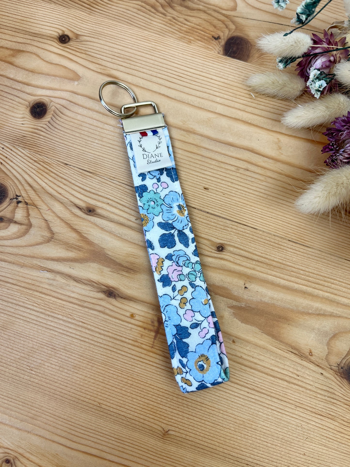 Liberty Betsy denim key ring