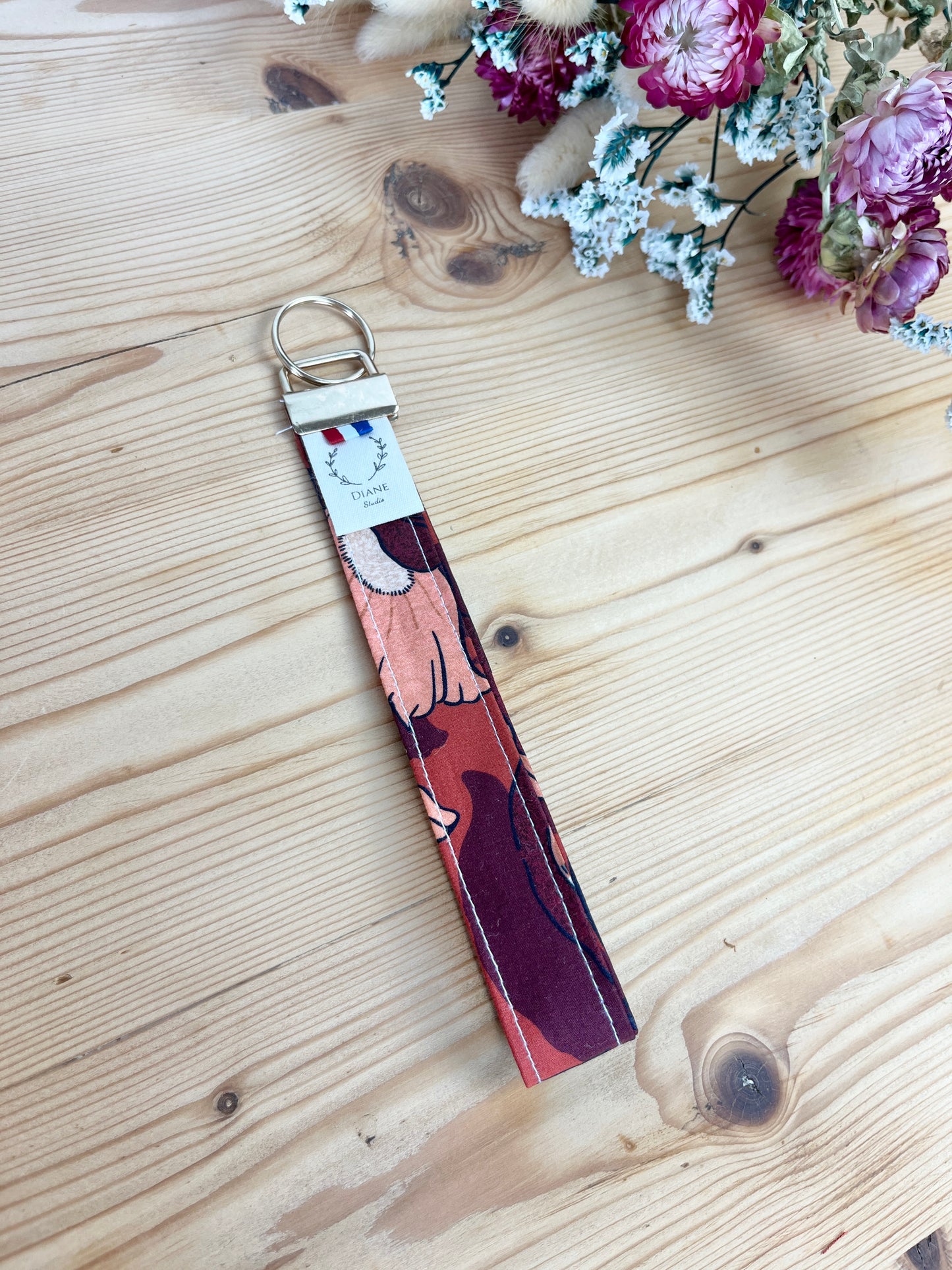 Liberty Butterfield rust key ring