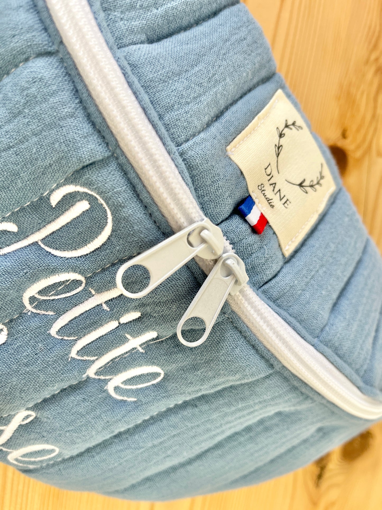 Roxane the children's fanny pack in sky blue gauze