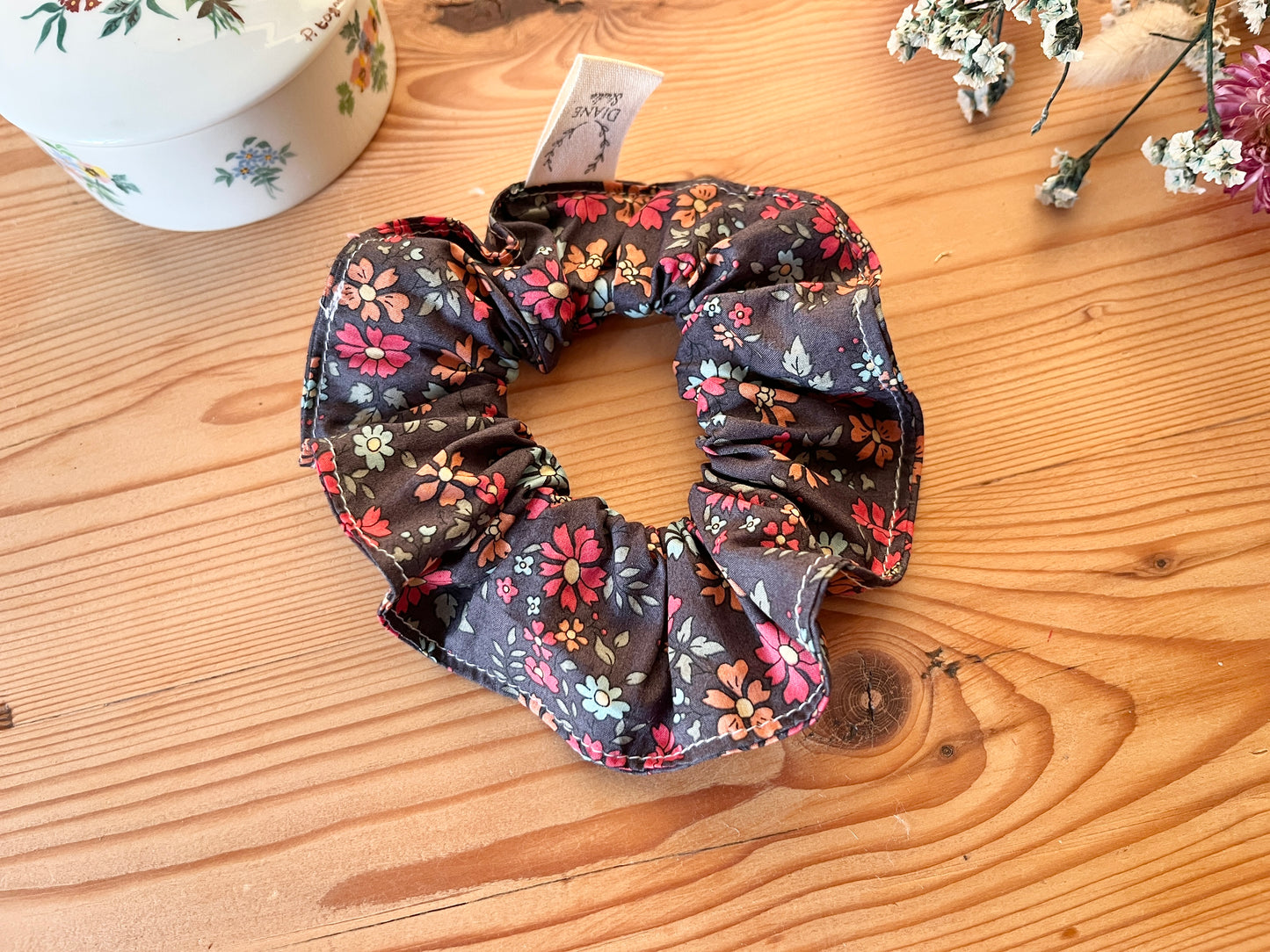 Liberty of London scrunchie, forest cap