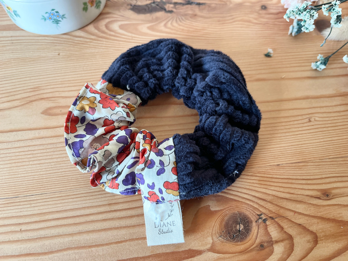Liberty of London Betsy autumn and velvet scrunchie