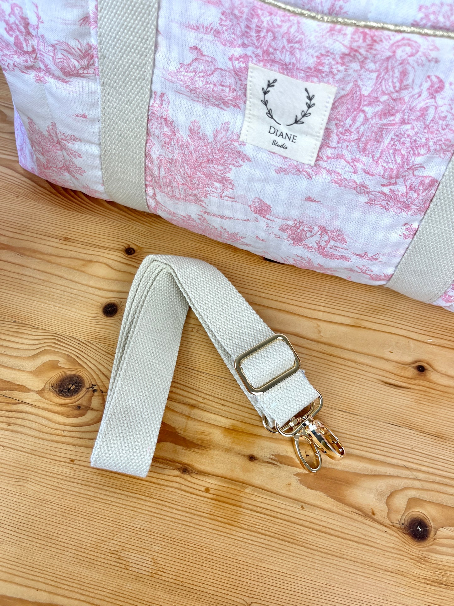Le sac Chloé toile de jouy rose