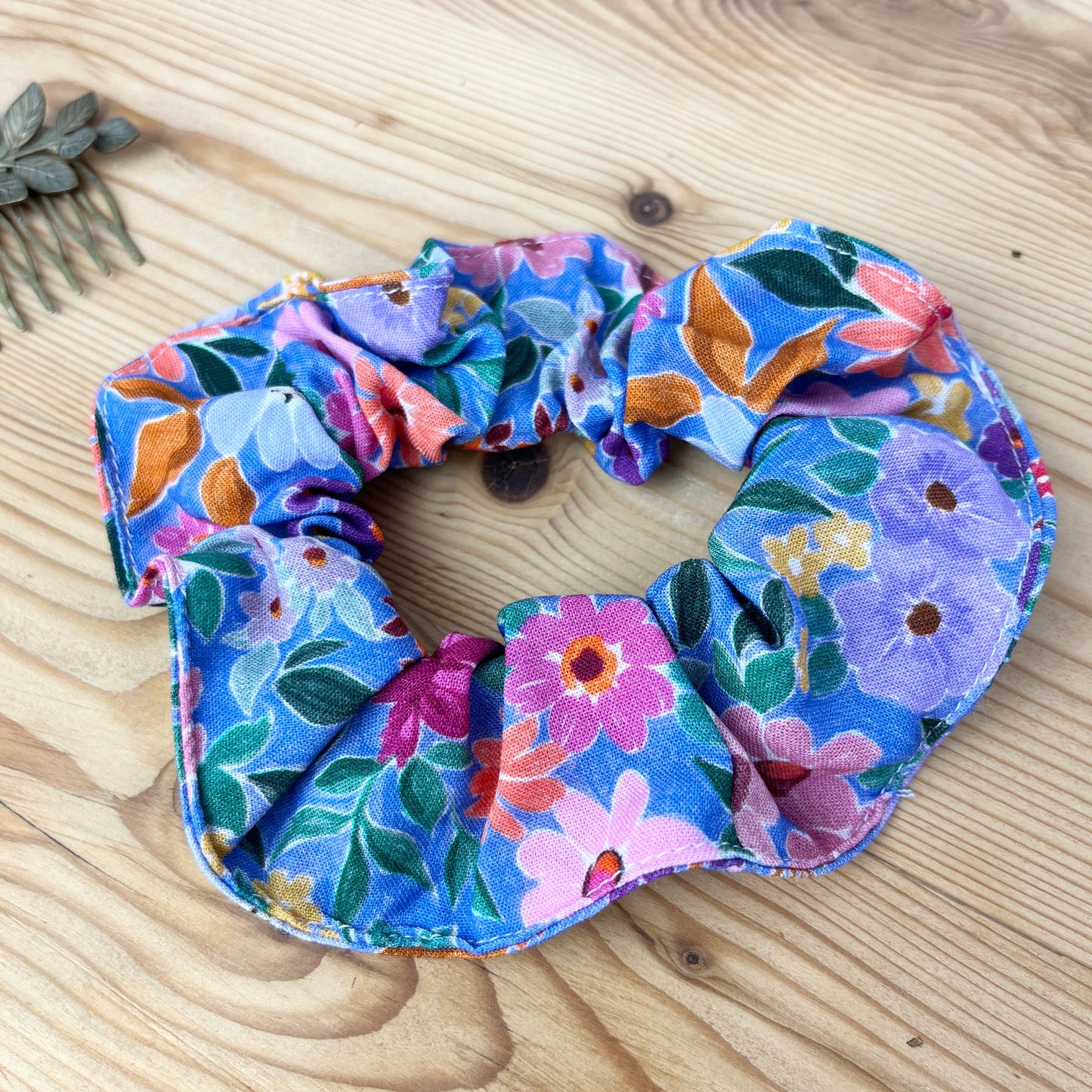 Scrunchie bloom blue