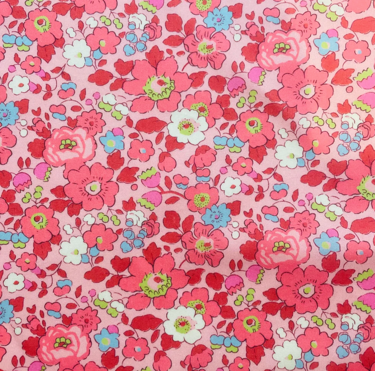 Coupon 1mx50cm Liberty exclusif betsy coral pink