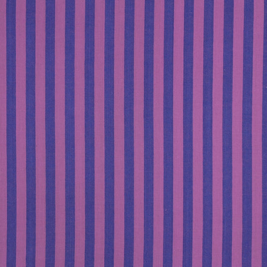 Purple and blue striped cotton