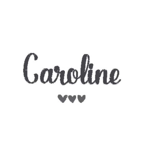 First name and little hearts