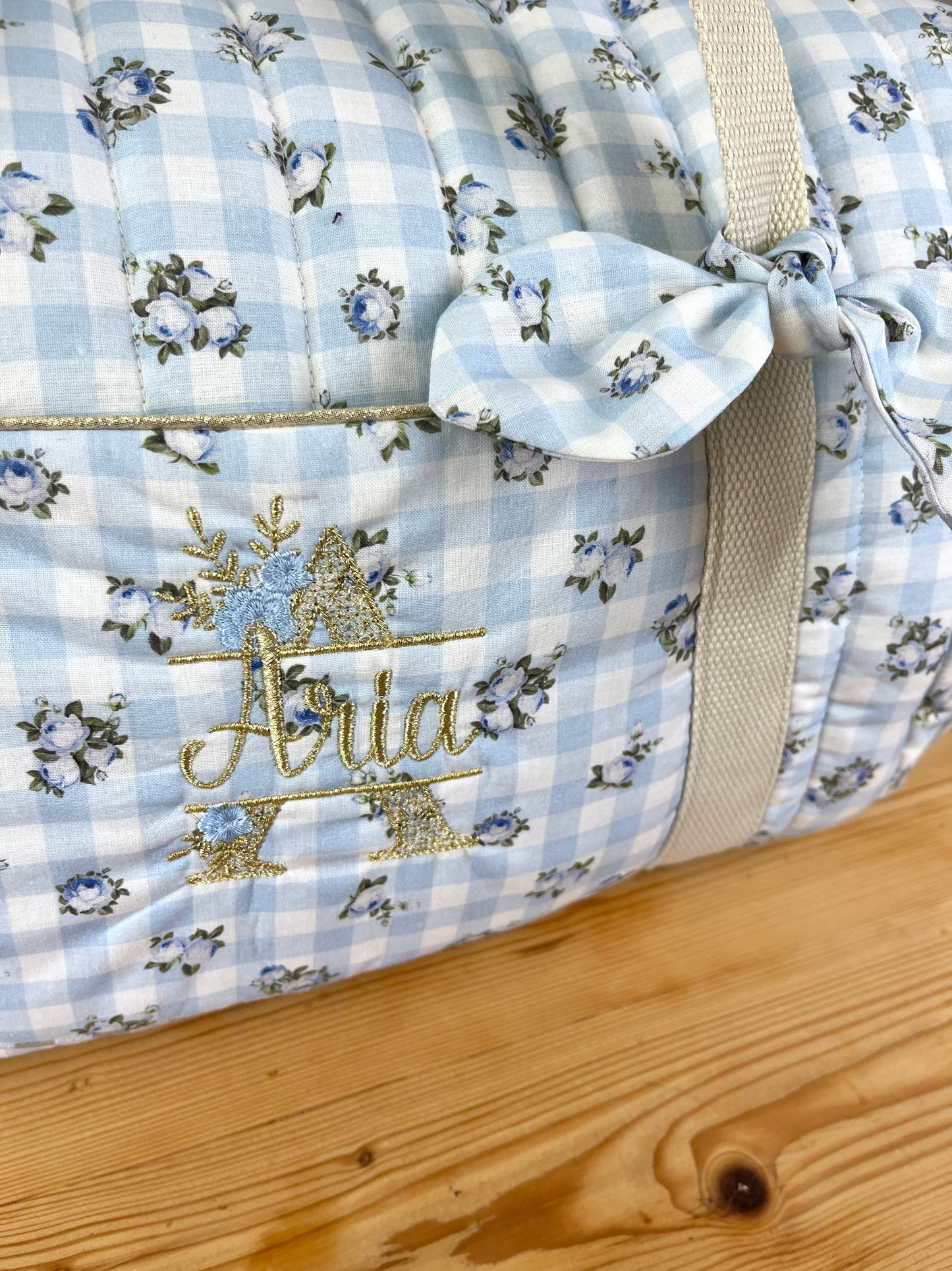 Sac Louison initiale dentelle tissus au choix
