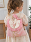 Le sac à dos Églantine vichy rose et jacquard