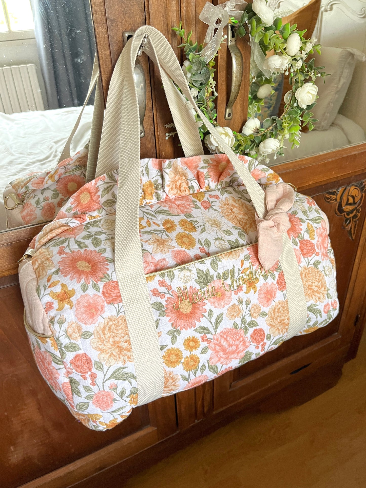Sac Louison adulte et volant prénom doré