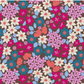 Coupon 65 cm Coton imprimé arty fushia