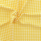 Coupon 45 cm Vichy jaune citron petits carreaux