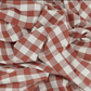 Coupon 75x60cm +65x45 coton vichy tomette grands carreaux