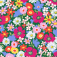 Coupon 1m x 75cm Le coquelicot fond vert