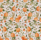 Coupon 1m Coton fleur et citrons