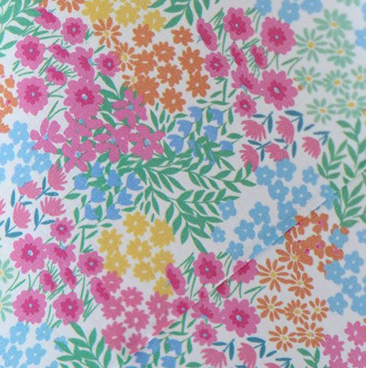 Coupon 1mx90cm Coton imprimé Elodie