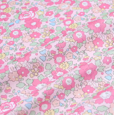 Coupon de 1mx90cm Fleuri pink