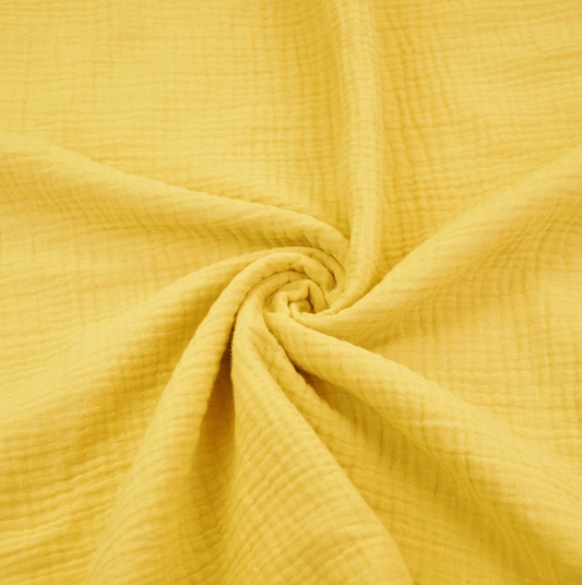Coupon 1m60x70cm gaze Jaune