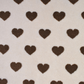 Coupon 1m60x50 +1m10x40 sherpa coeur chocolat