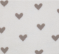 Coupon de 50 cm Sherpa coeur caramel