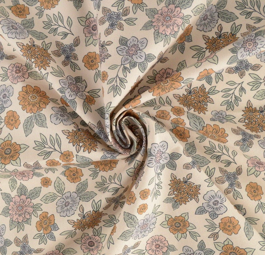 Marion camel printed cotton