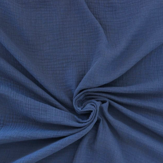Indigo blue gauze