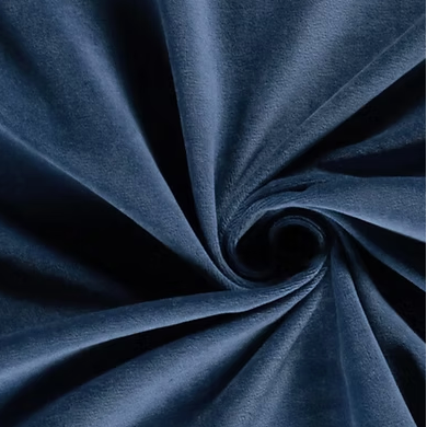 Velours bleu indigo
