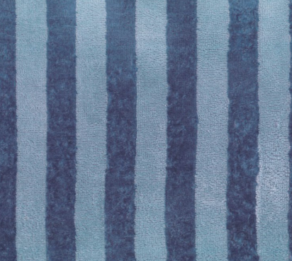 Coupon 1m éponge rayée bleu