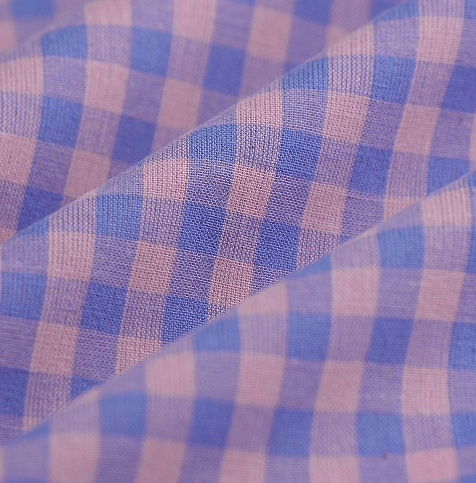 Mustard yellow gingham with small checks