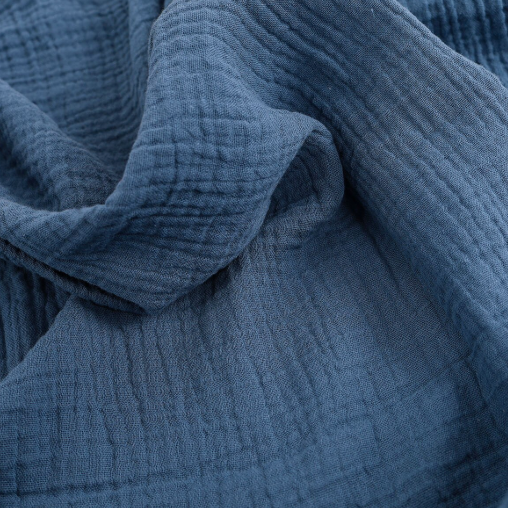 Gaze bleu denim