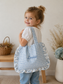 Le petit tote bag à volants maternelle 100% personnalisable