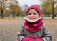 The children's sherpa neck warmer with tulip print