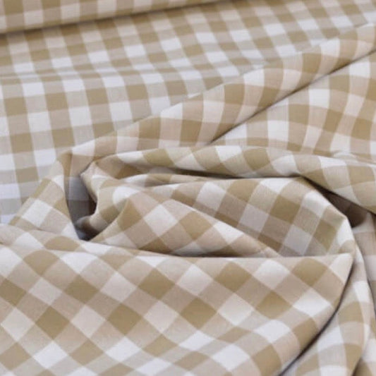 NEW! Beige gingham with large checks