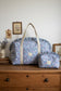 Ruffled bag and pouch set - made to order