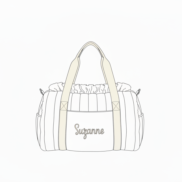 Sac Louison adulte et volant prénom doré