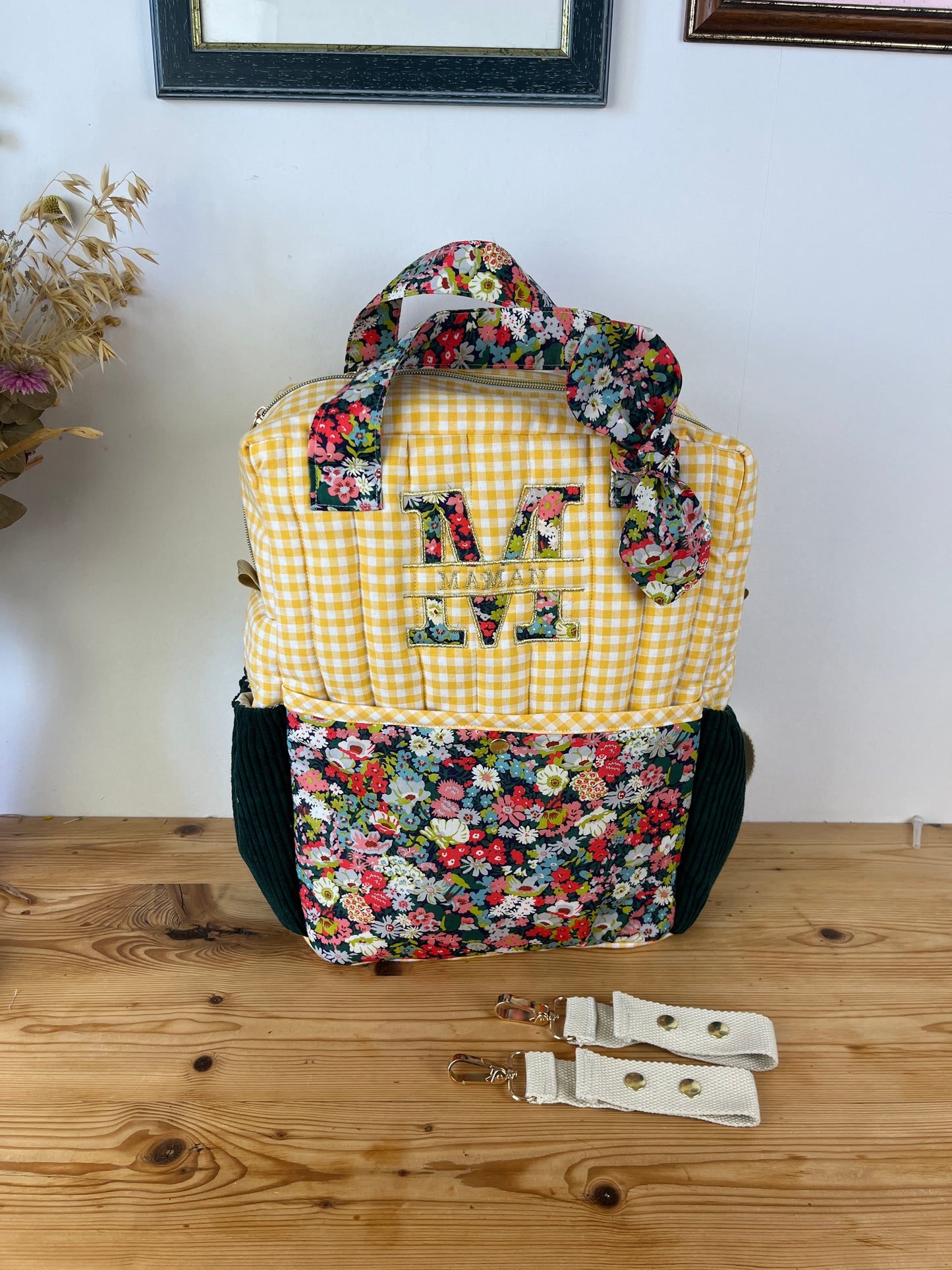 The customizable Angélique embroidered backpack