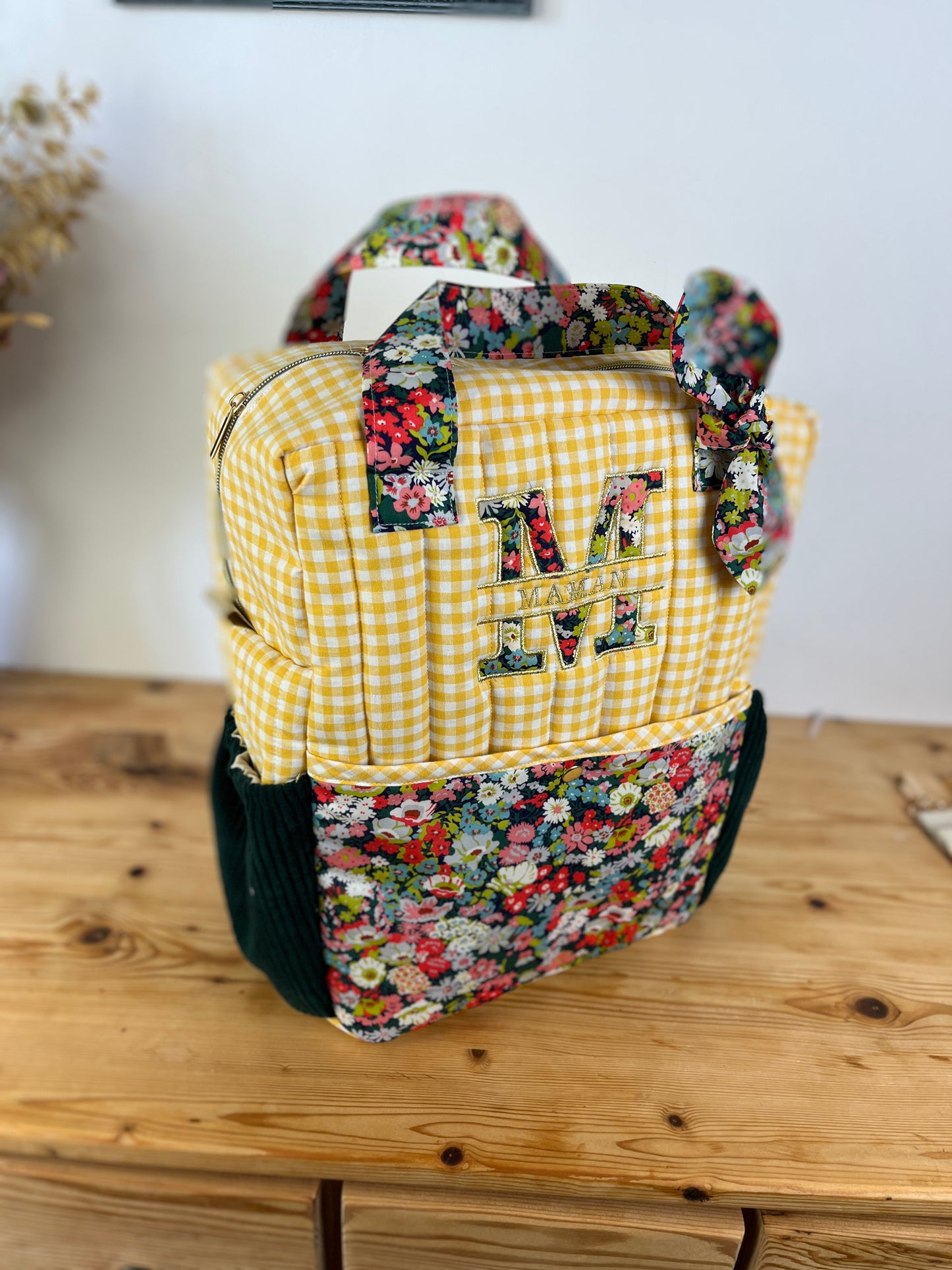 The customizable Angélique embroidered backpack