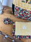 Set: Jeanne clutch and knot scrunchie