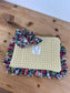 Set: Jeanne clutch and knot scrunchie