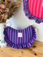 Milan the croissant bag jacquard roses and glittery tulle French-in stock