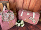 Set: Eglantine duffel bag and backpack with initial lace