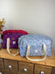 The 100% customizable ruffled diaper bag