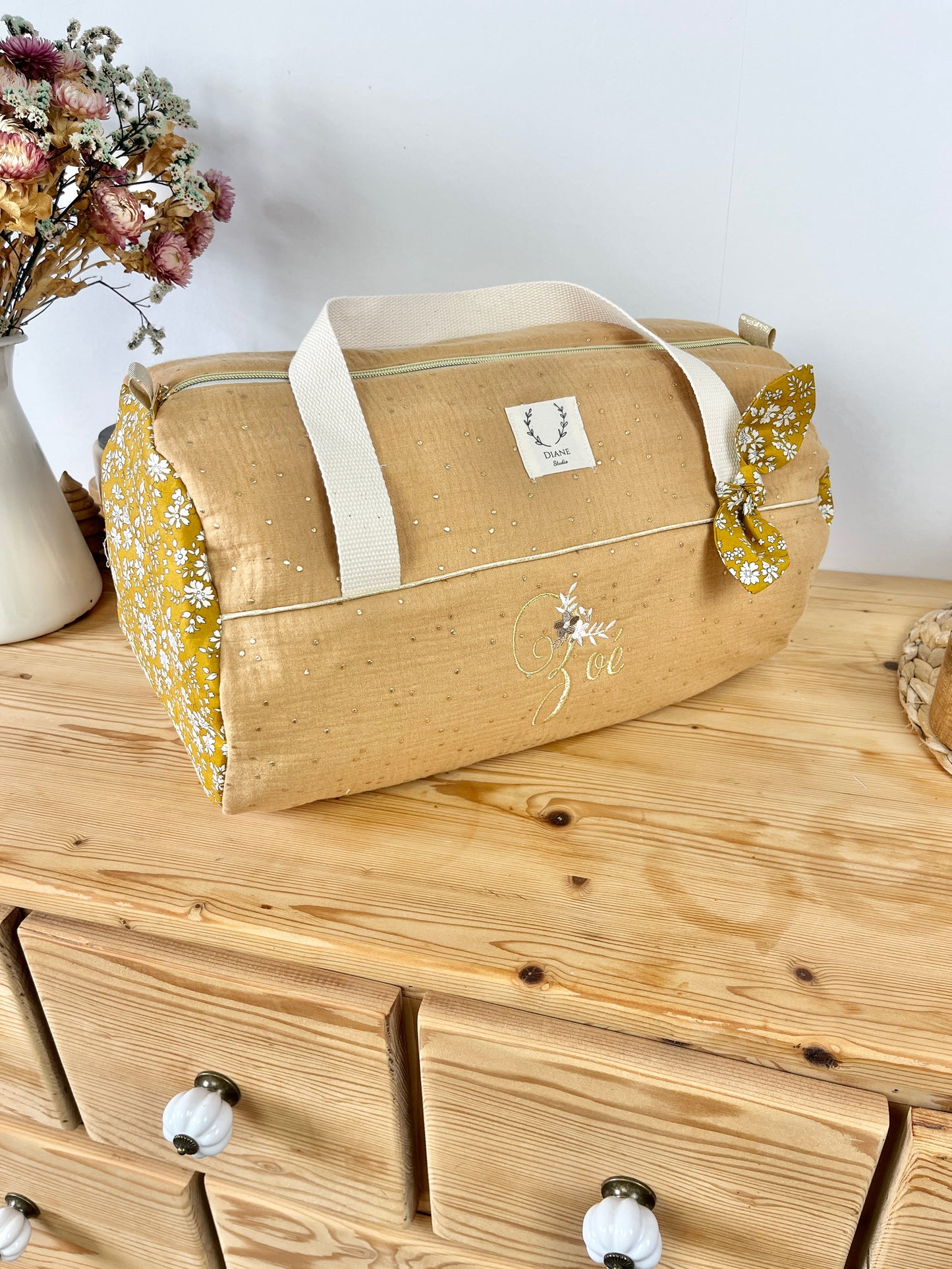 Sac Louison adulte initiale florale