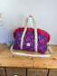 Ruffled bag and pouch set - made to order