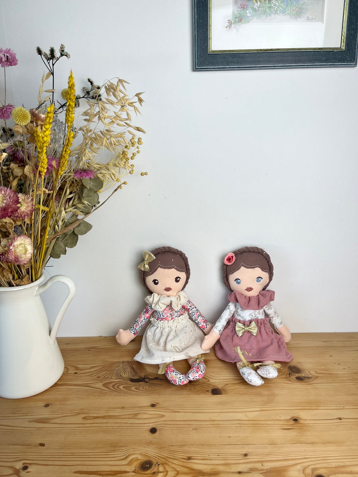 Petite poupée en Liberty décorative