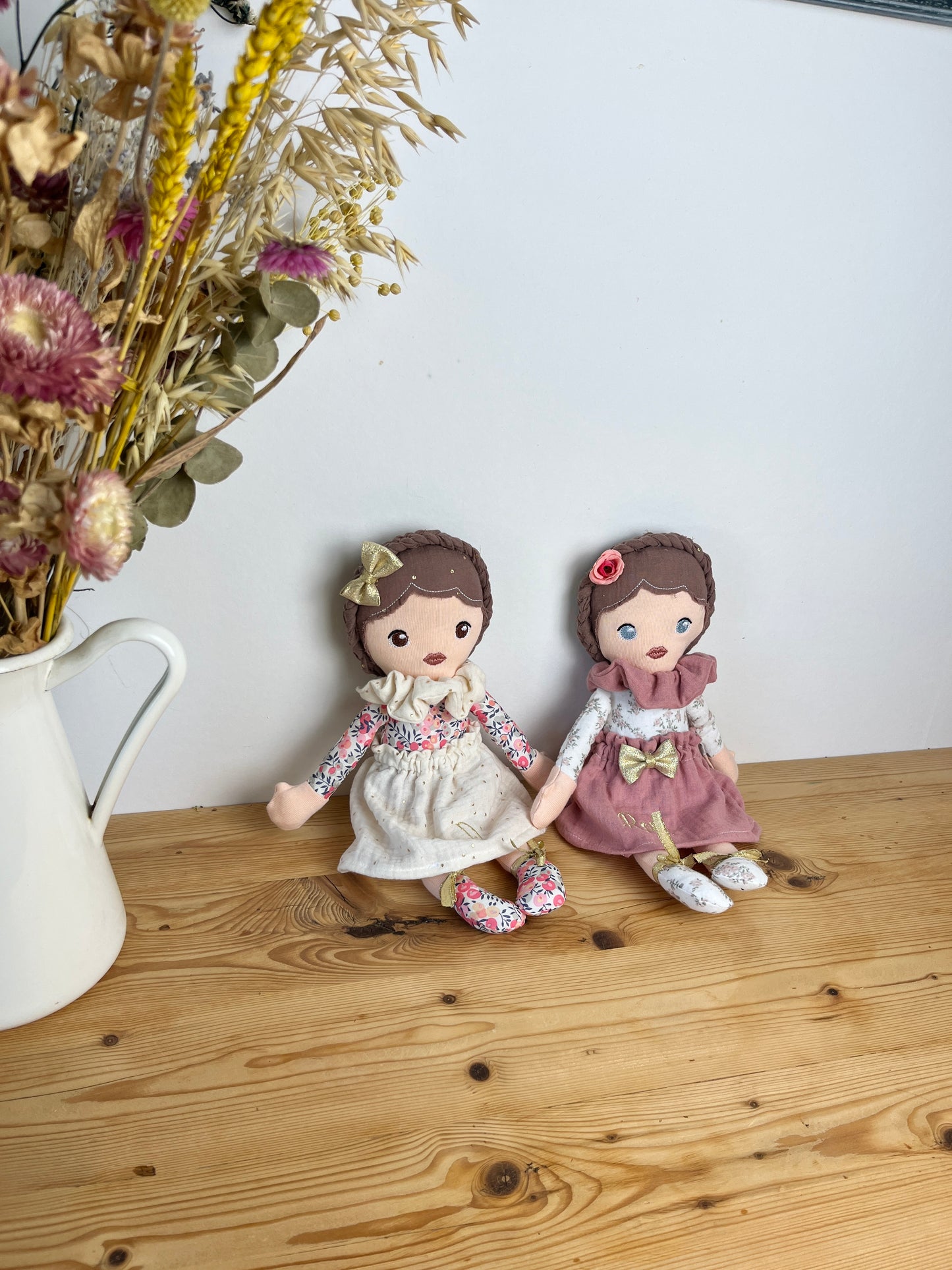 Petite poupée en Liberty décorative