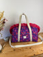 Ruffled bag and pouch set - made to order