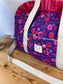 Ruffled bag and pouch set - made to order